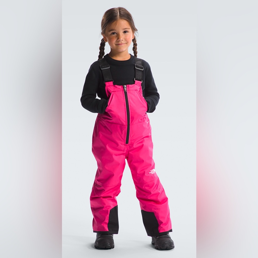 The North Face Kids' Freedom Insulated Bib in MR Pink Size 2 New